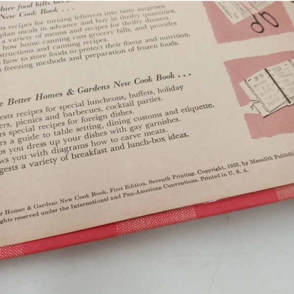 Better Homes and Gardens New Cookbook 1953 Vintage Recipes Kitchen Collectible - Picture 8 of 12